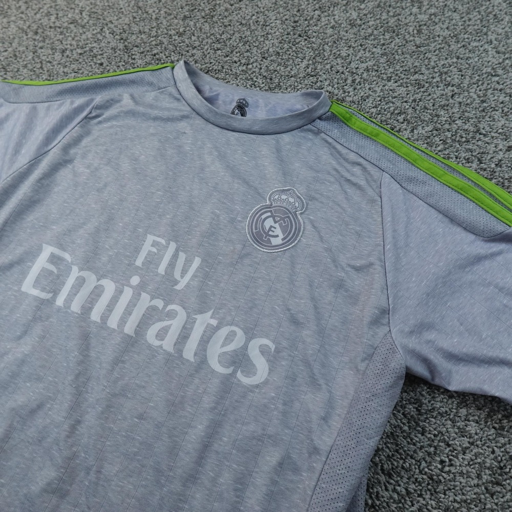 Real Madrid Soccer‎ Jersey Mens S Gray Short Sleeve Futbol Football Ronaldo 7